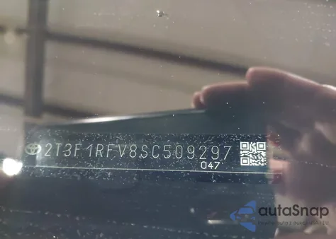 2025 Toyota Rav4 Le из США, поврежденный, VIN 2T3F1RFV8SC509297